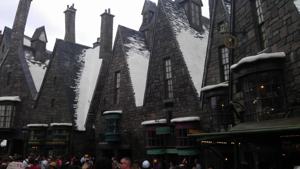 nachgebautes Hogsmade im Winter-Stil Universal Studios Orlando