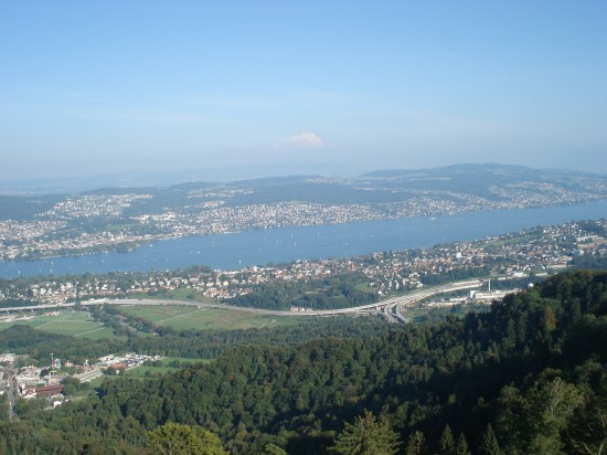 Sicht über Zürich vom Aussichtsturm Sicht über Zürich vom Aussichtsturm