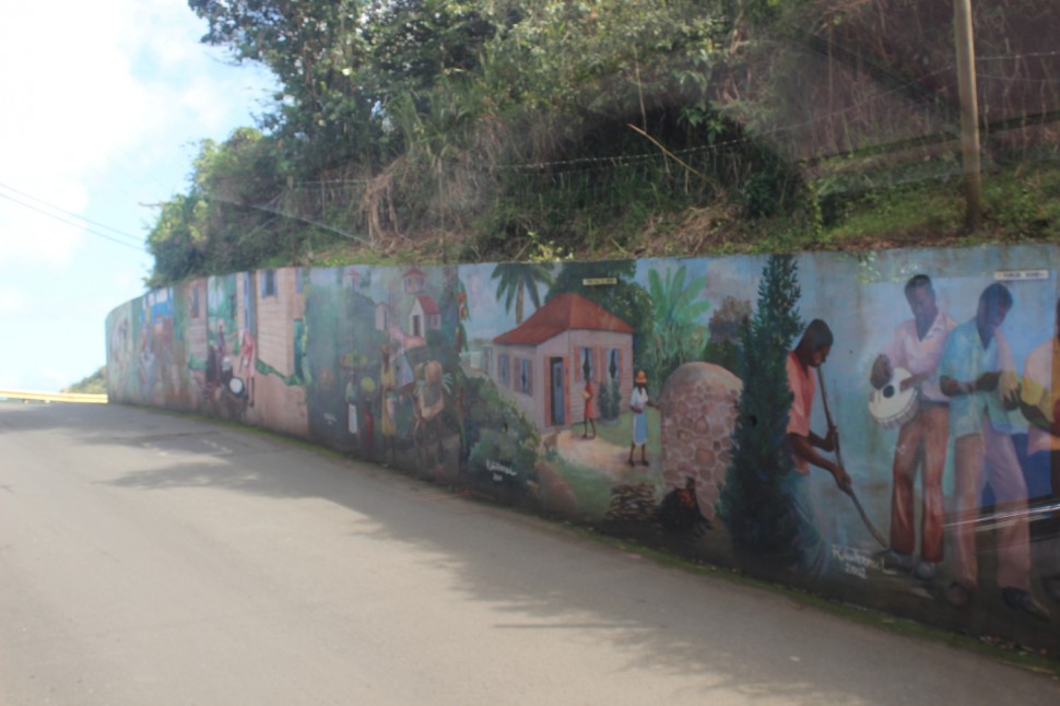 Bemalte Wand in Tortola Bemalte Wand in Tortola
