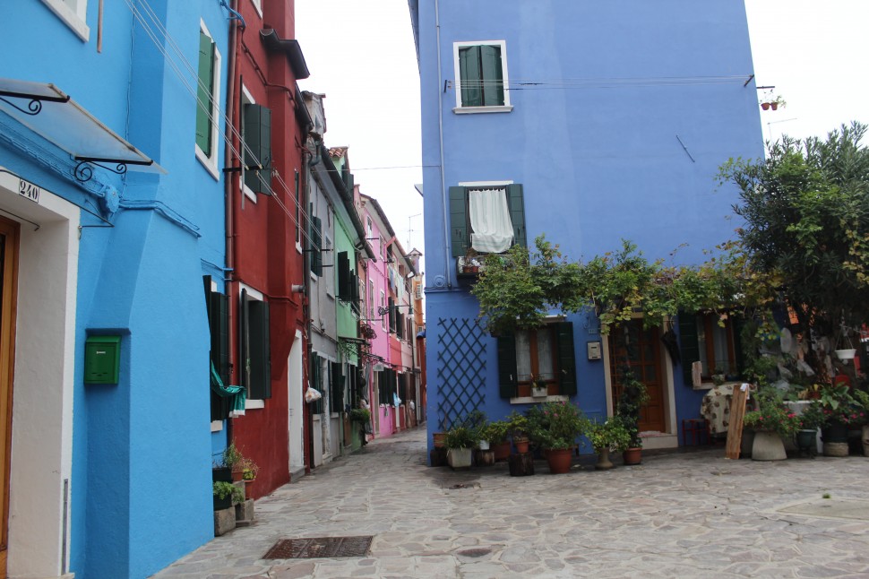 Strasse in Burano Strasse in Burano