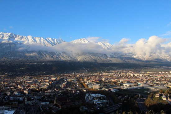 Sicht über Innsbruck von der Bergisel Sicht über Innsbruck von der Bergisel