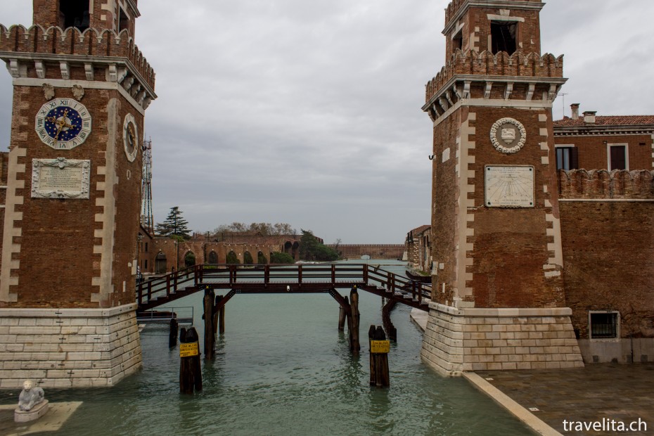 Venedig Wassertor und Portaltor Arsenal venedig-arsenale