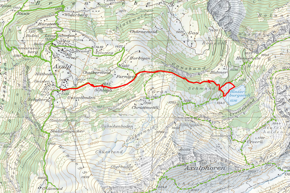 Wanderkarte-Axalp