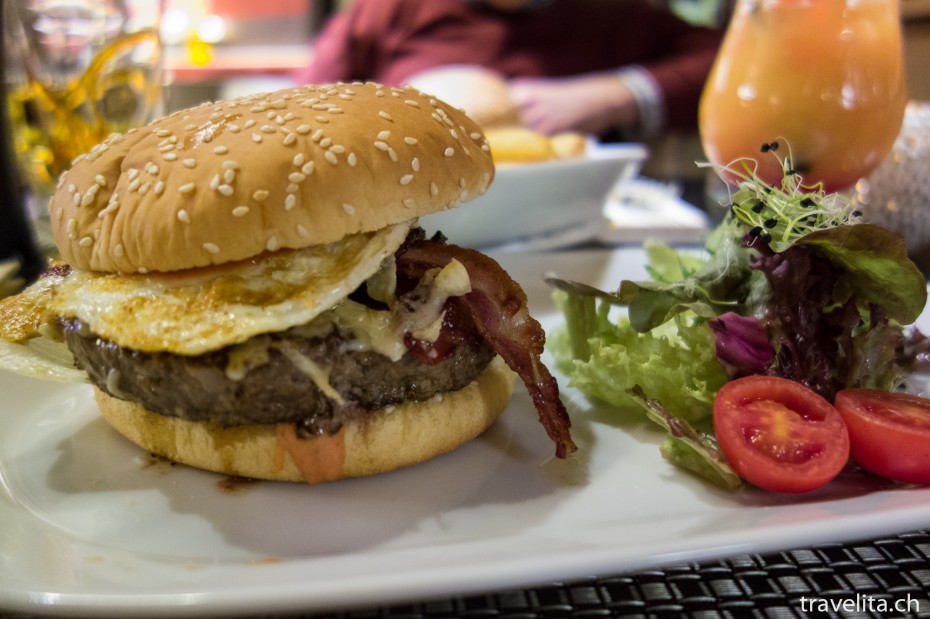 Hamburger im Bär’s Hamburger im Bär’s in Klosters