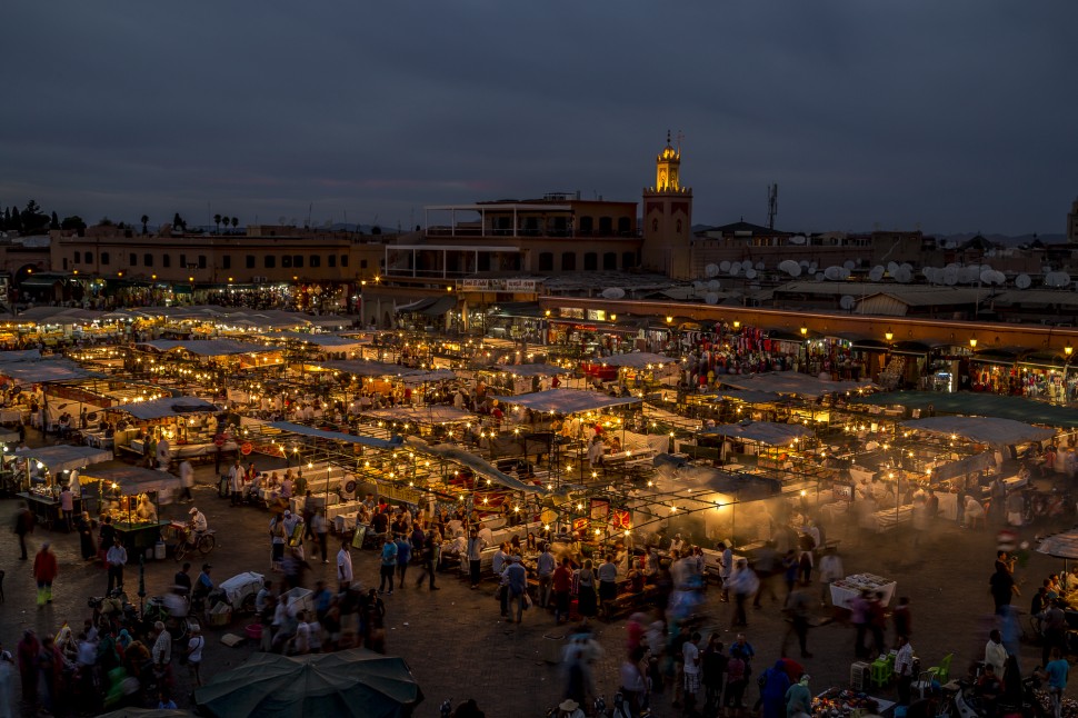 Djemaa el Fna Marrakesch in der Nacht Djemaa el Fna Marrakesch in der Nacht