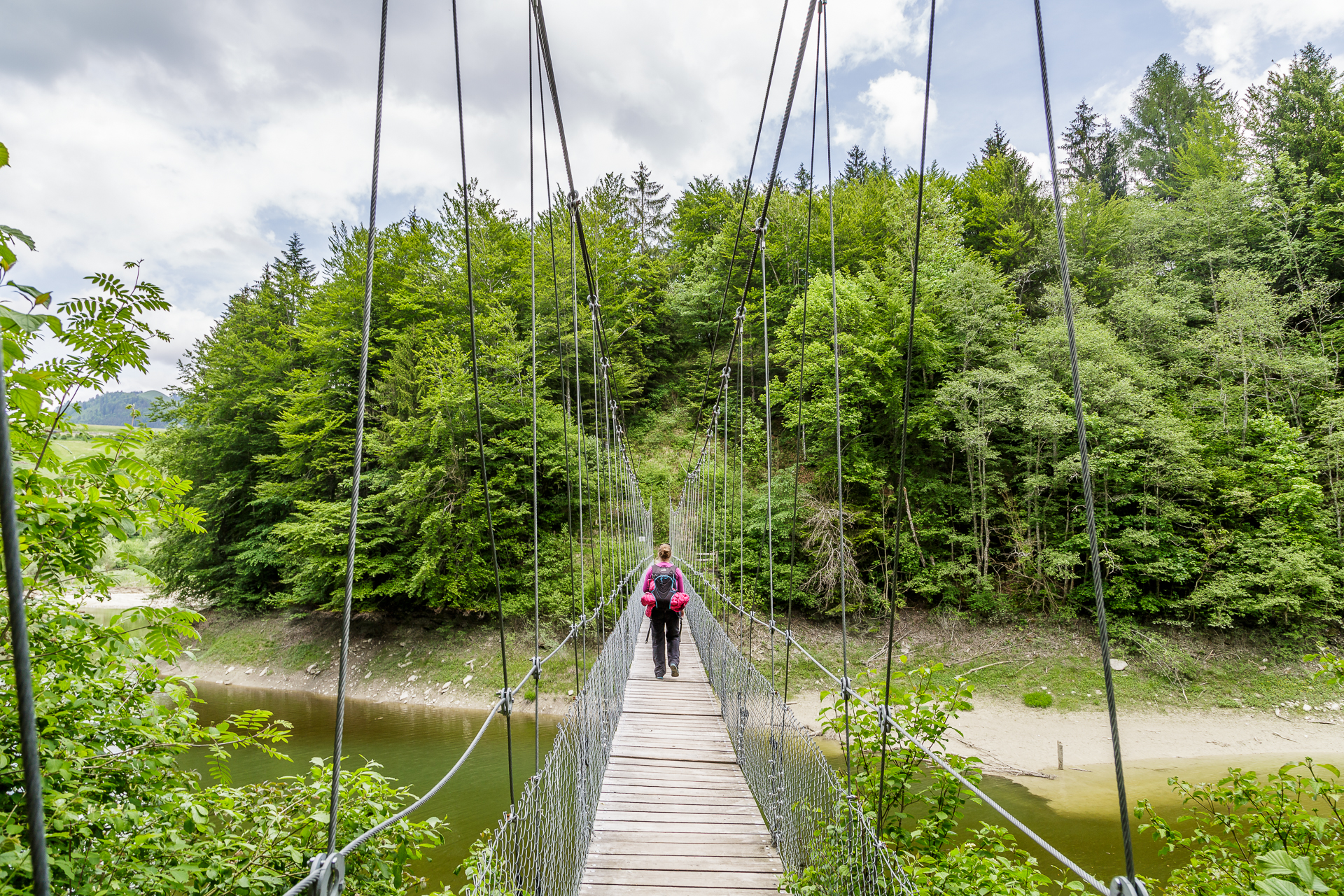 Hängebrücke-Lac-de-Montsalvens