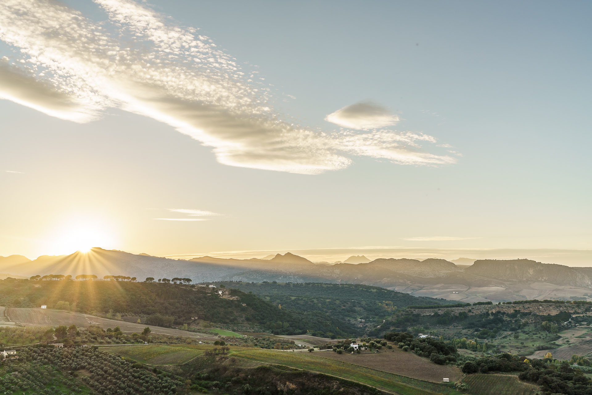 Sonnenuntergang-Andalusien