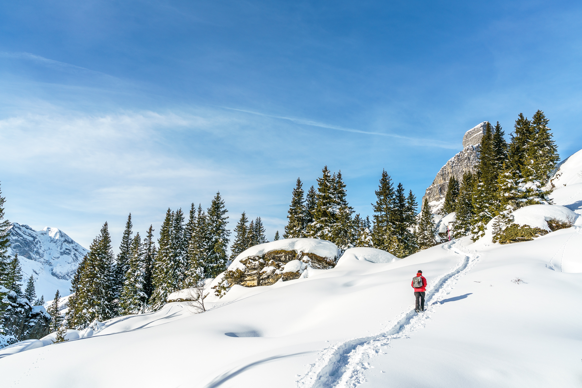 Schneeschuhtour-Braunwald-Grotzenbuel