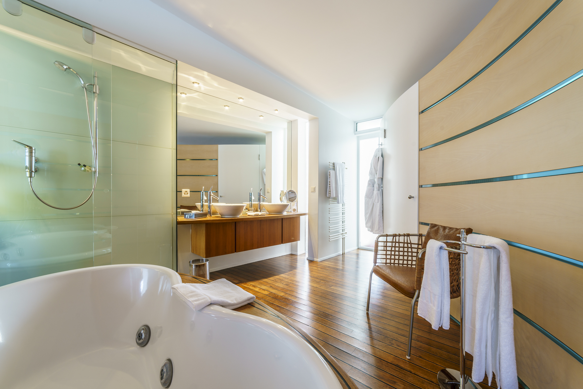 Hotel Palafitte Badezimmer Seepavillon