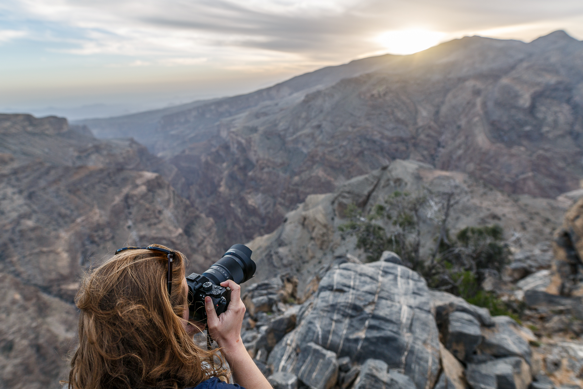 Jabal-Akhdar-Gebirge-Sonnenuntergang