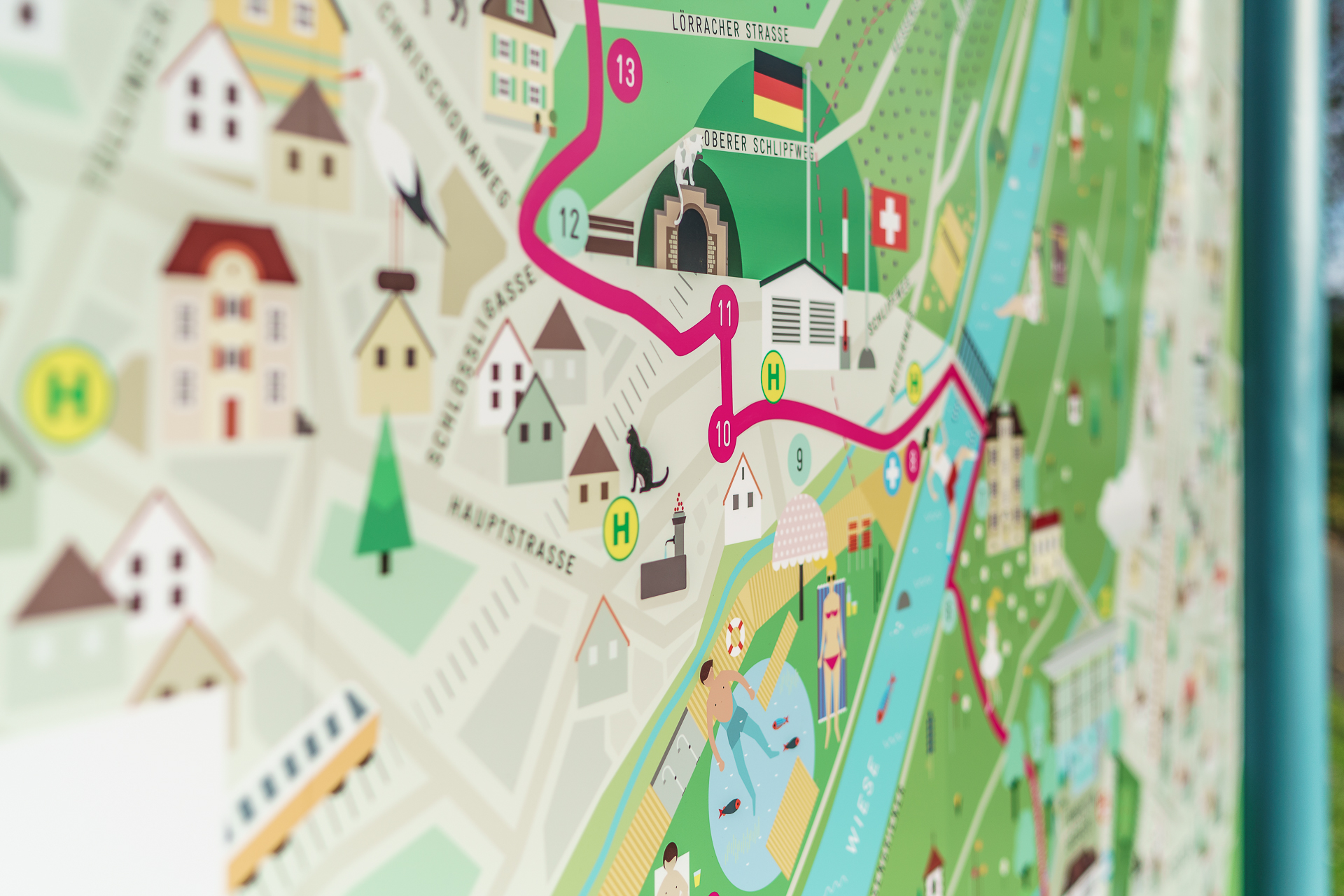 Rehberger-Weg Riehen bis Weil am Rhein