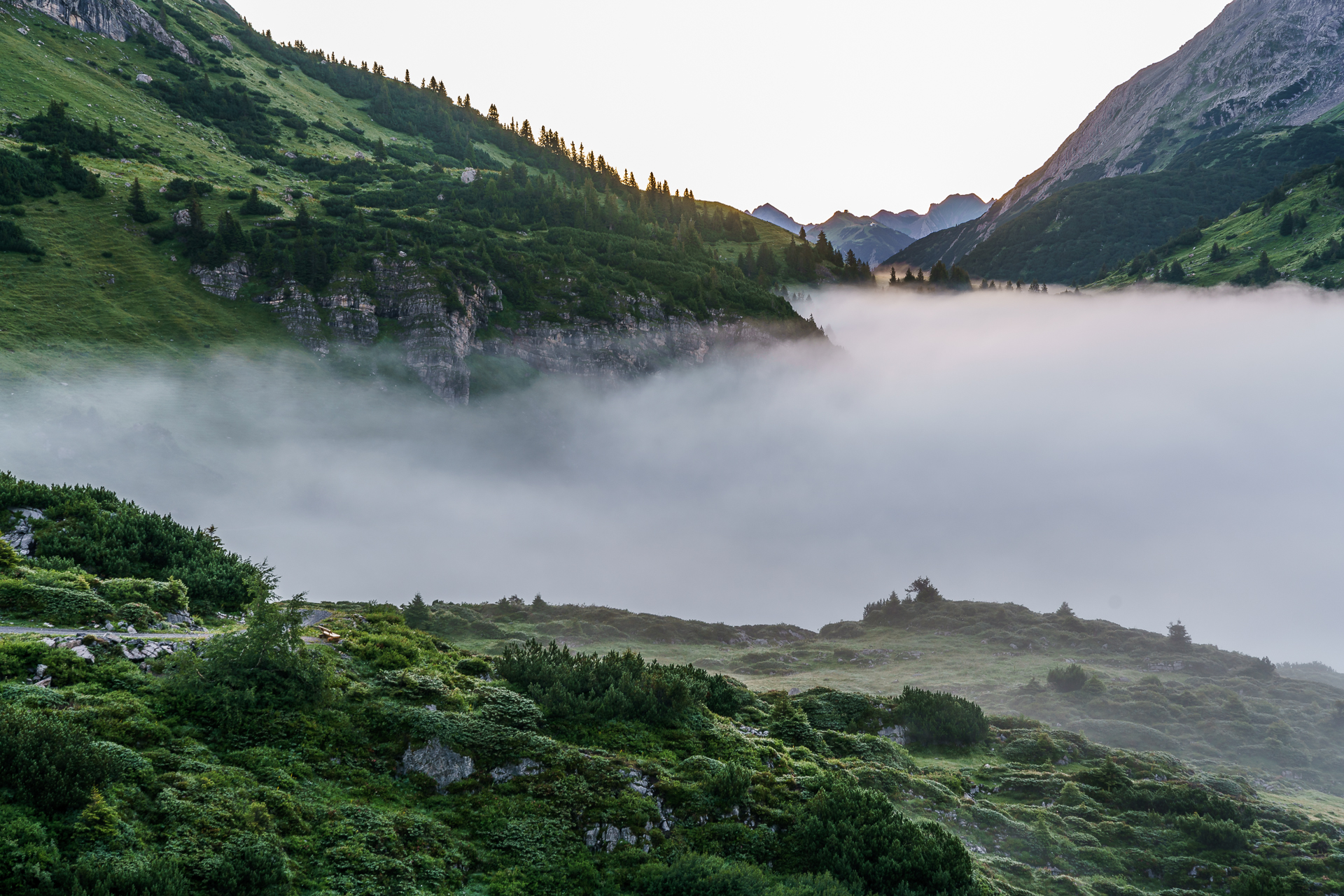 Formarinsee-Klostertal-Nebel