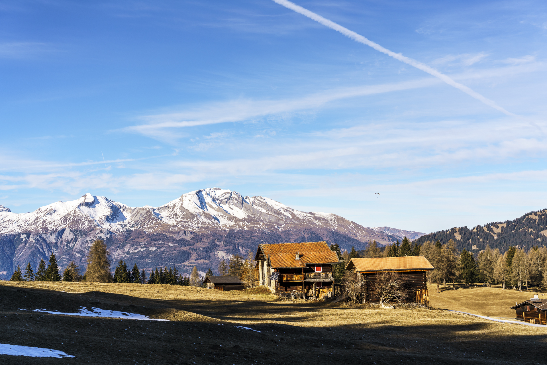 Schanfigg Graubuenden Herbst