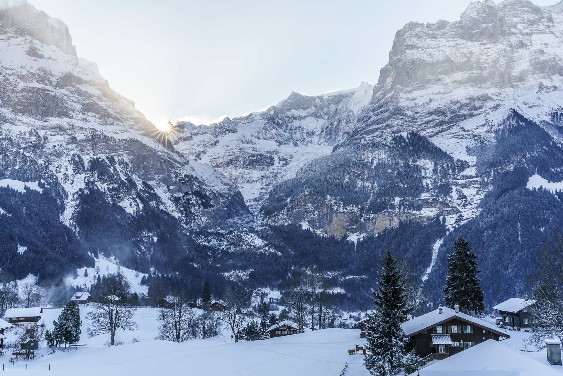Grindelwald Sonnenaufgang