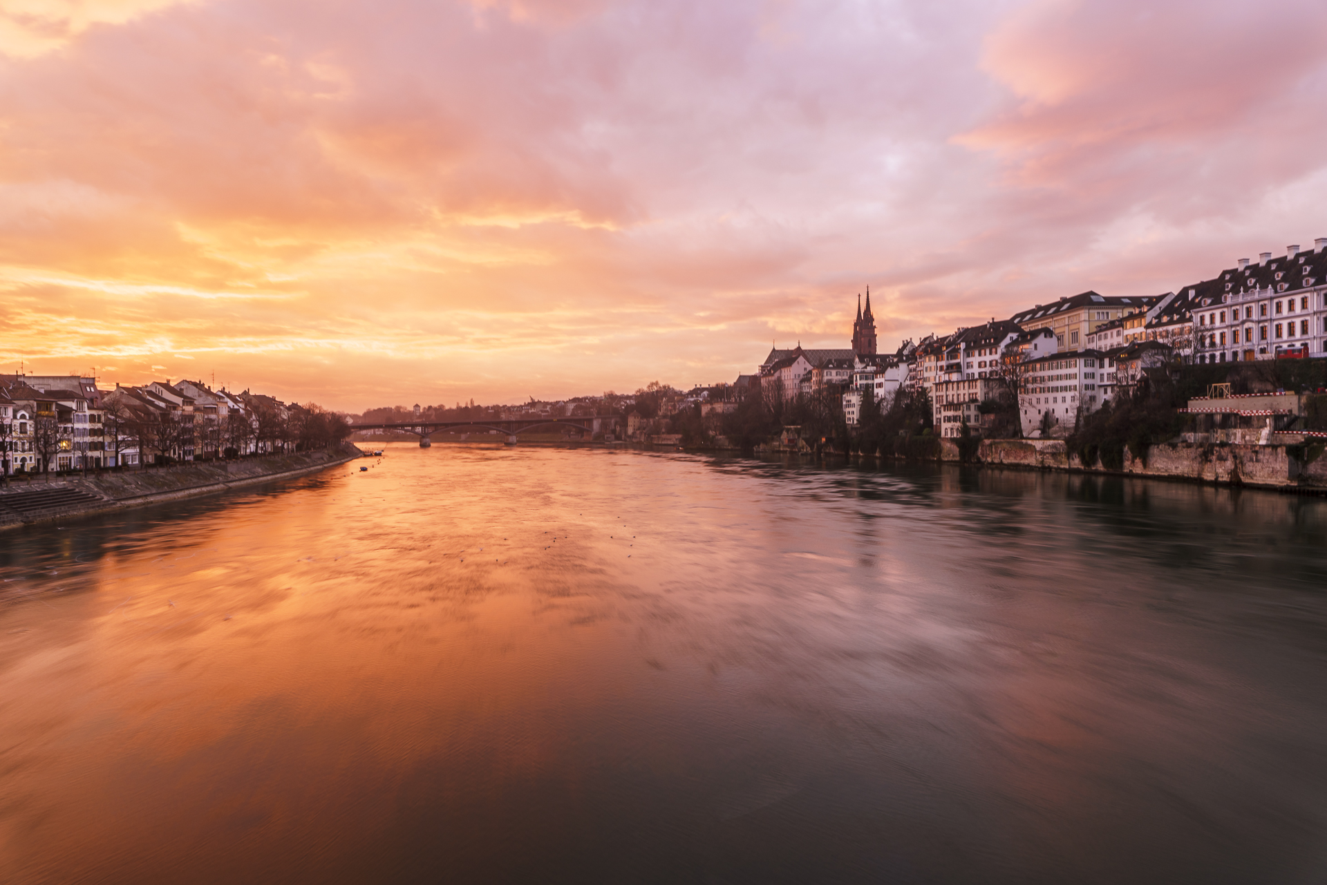 Sonnenaufgang in Basel