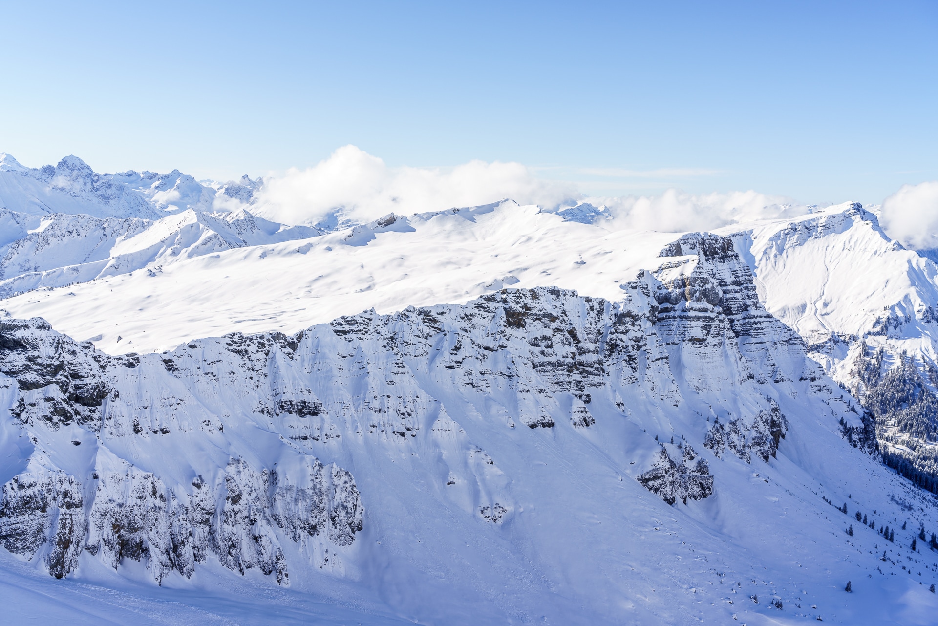 Kleinwalsertal Winterpanorama