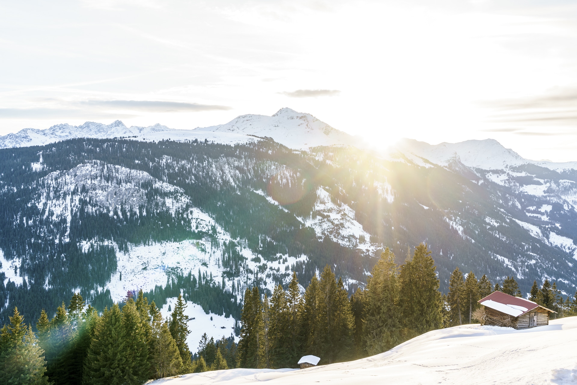 Pirigen Schanfigg Abendstimmung