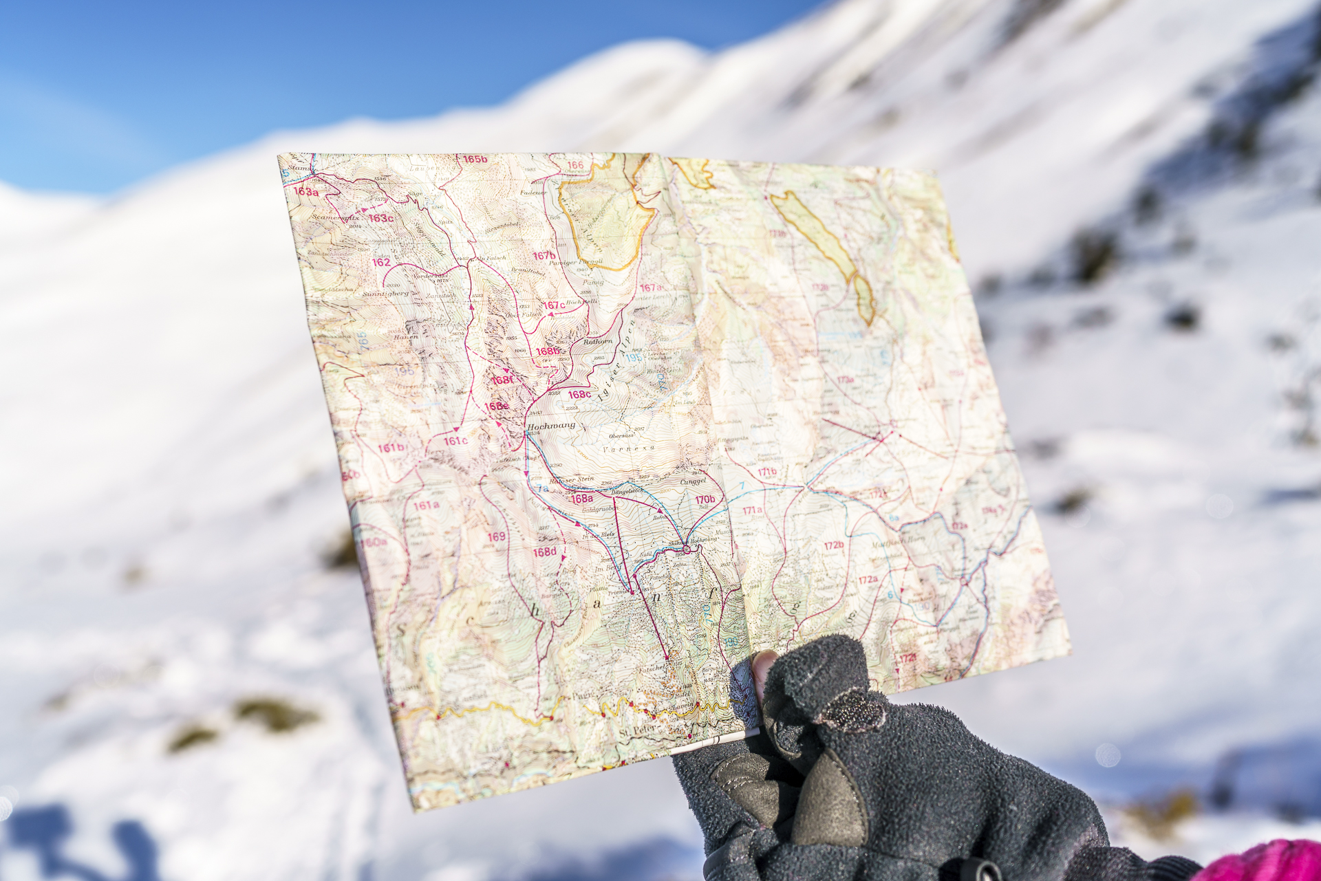 Skitourenkarte Prättigau