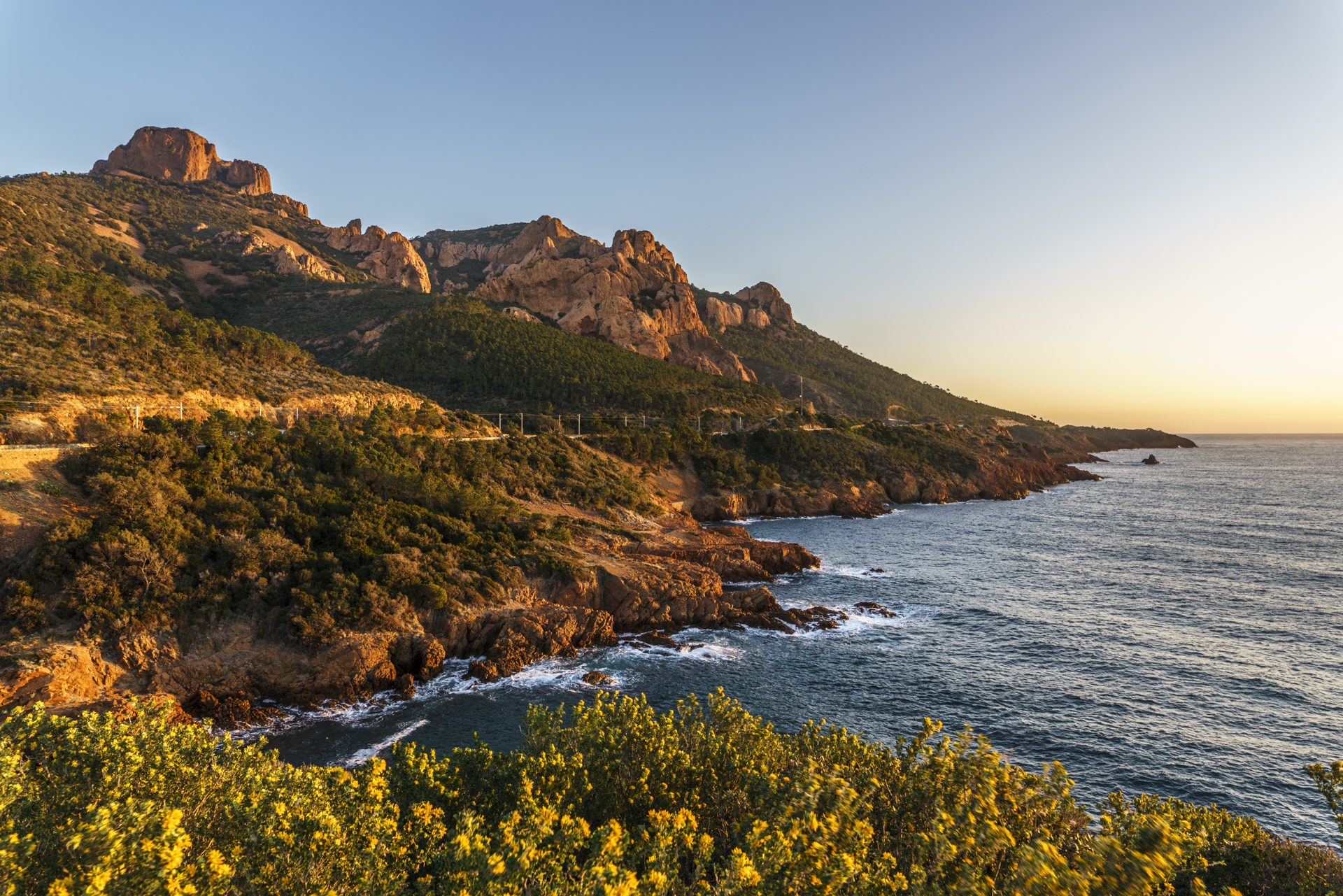 Massif de l'Estérel Sonnenaufang