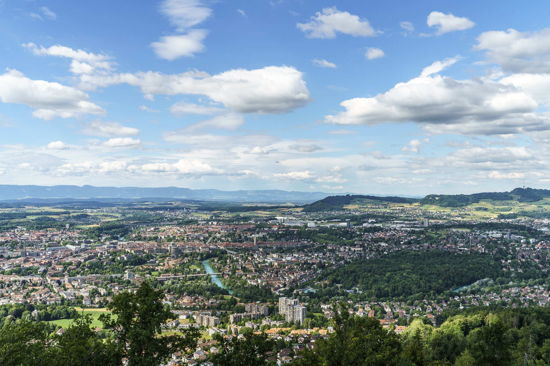 Aussicht Gurtenturm Richtung Bern