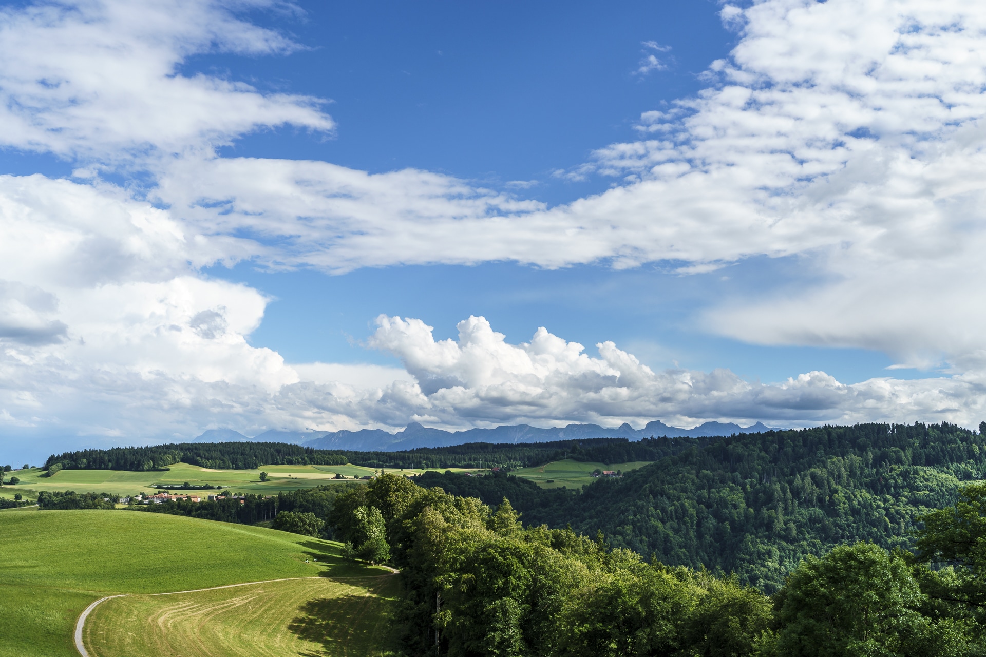 Aussicht Gurtenturm Richtung Gürbetal