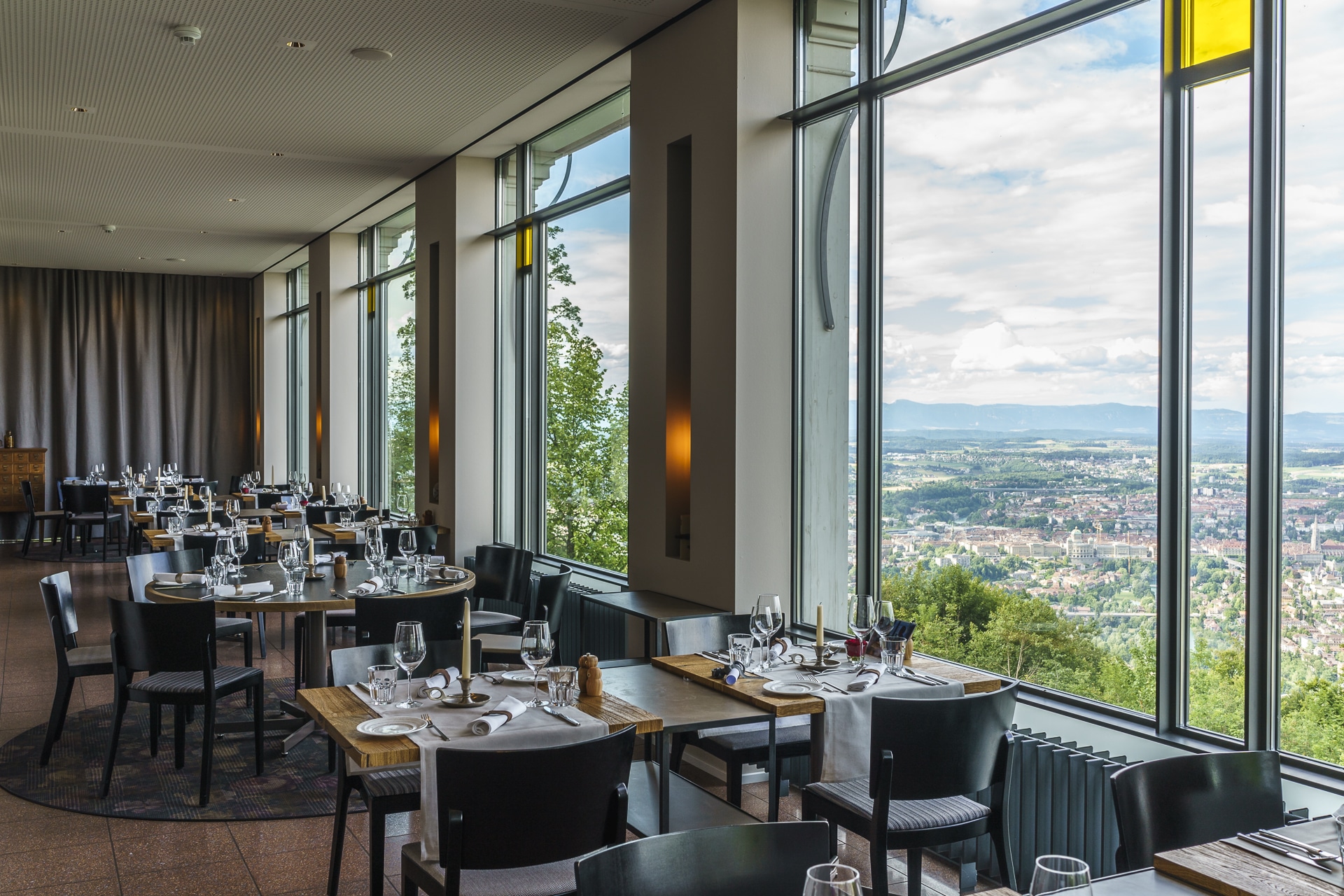 Gurtneres Restaurant Ausblick auf Bern