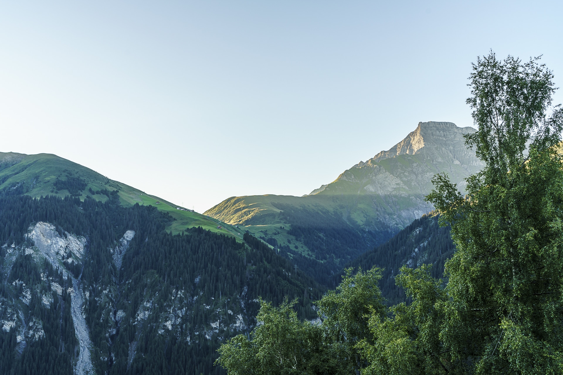 Morgenstimmung am Glaspass