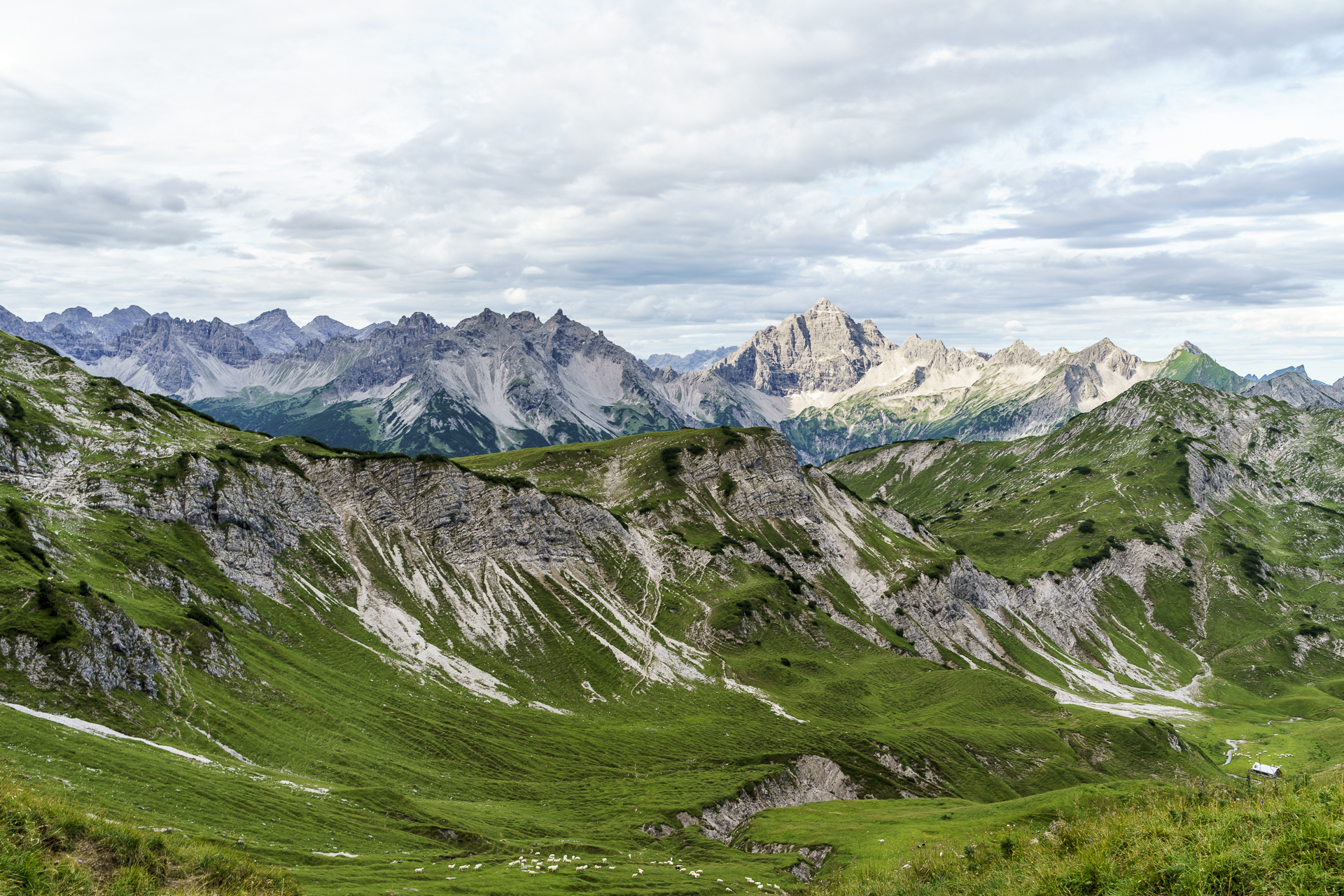 Panorama Allgäuer Alpen Lachenjoch
