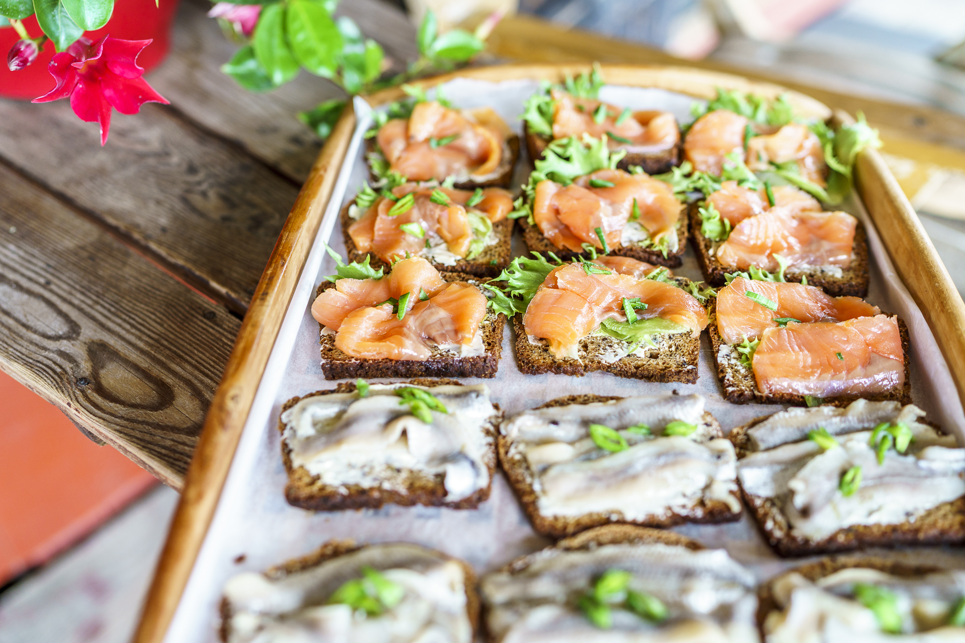 Lachsbrötchen Finnland