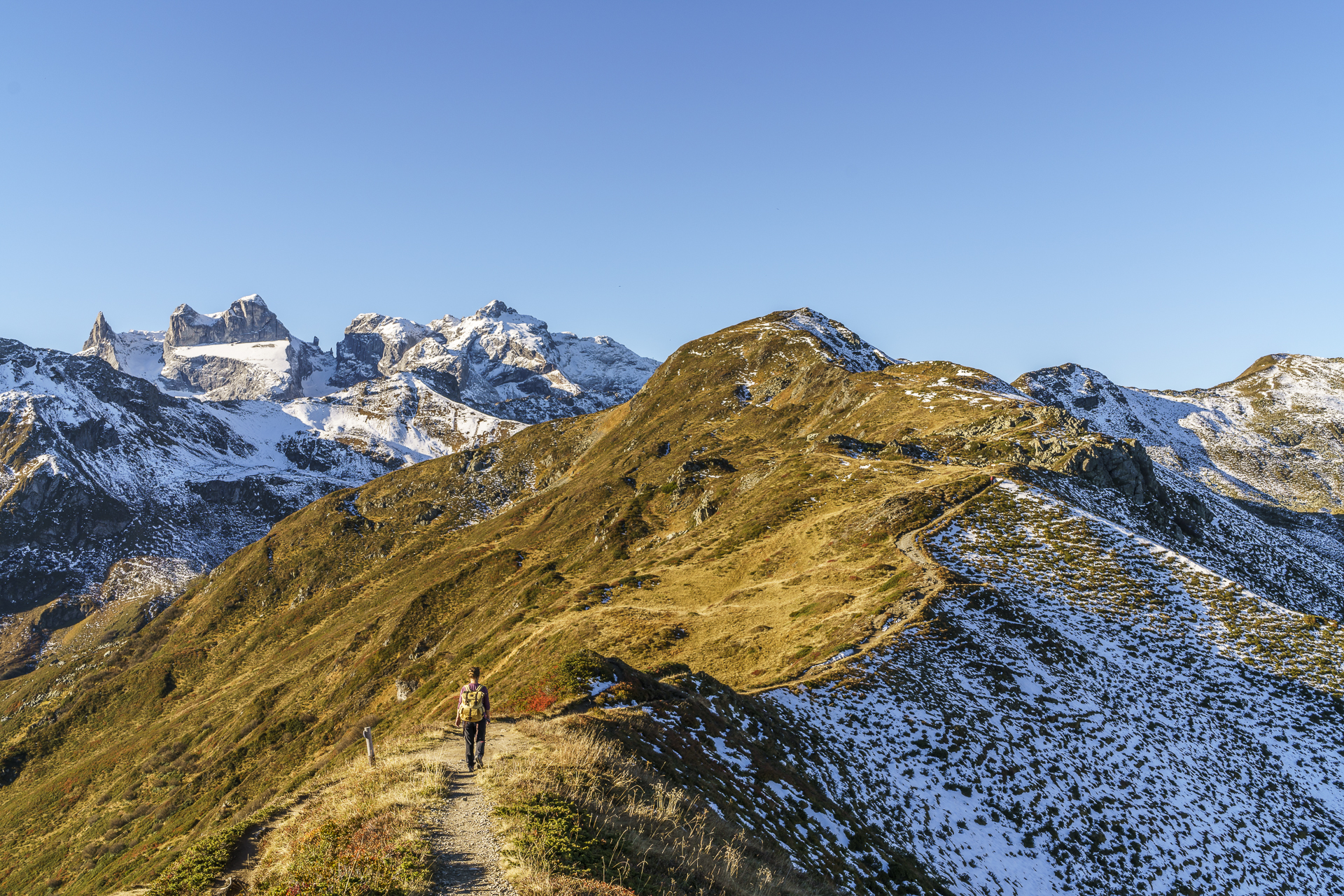 Aufstieg Kreuzjoch Montafon