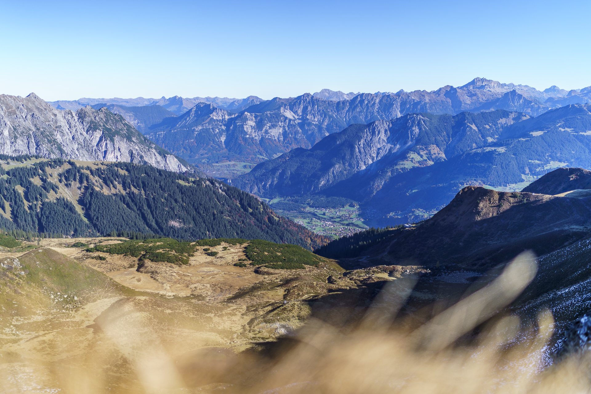 Aussicht Kreuzjoch Montafon