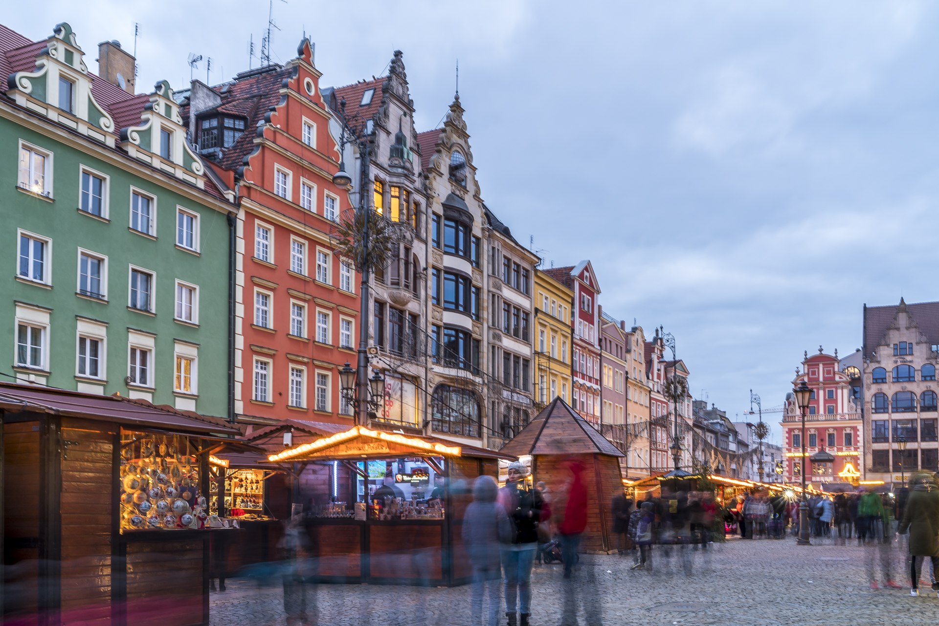 Weihnachtsmarkt Wroclaw Rathausplatz