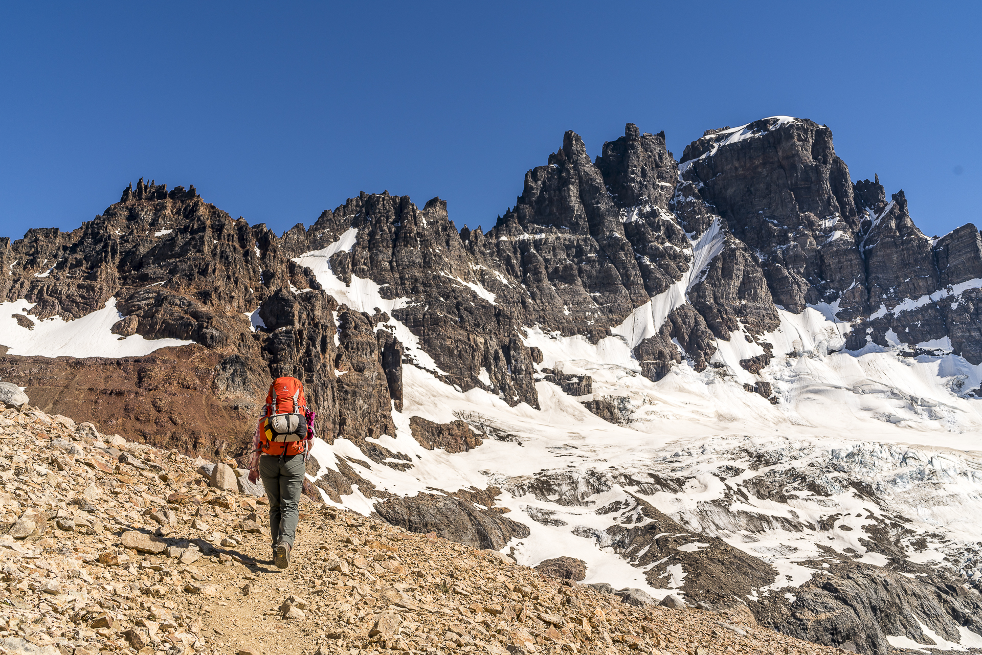 Austieg Cerro Castillo Trek Tag 3