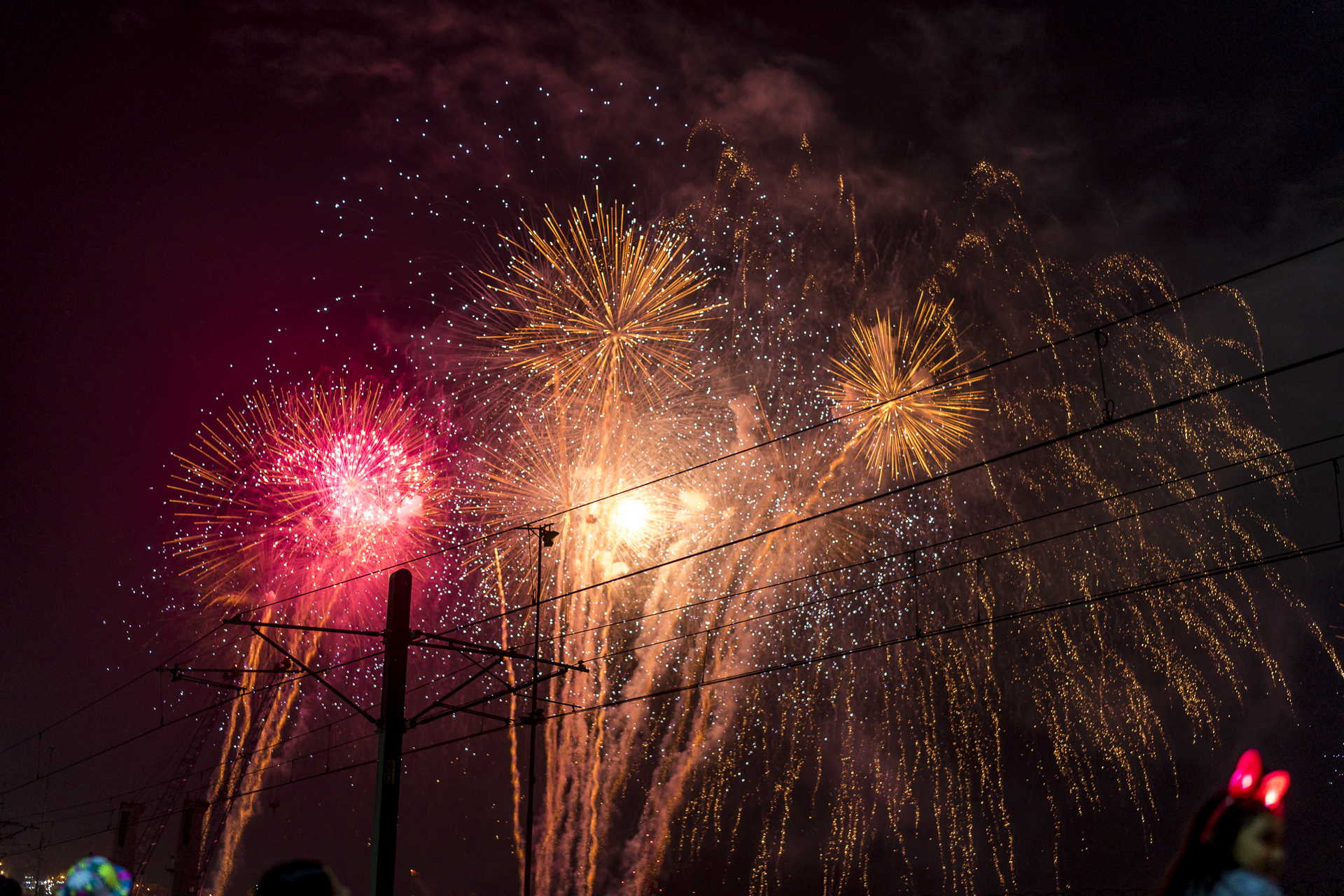 Silvester in der Bucht von Valparaiso Chile