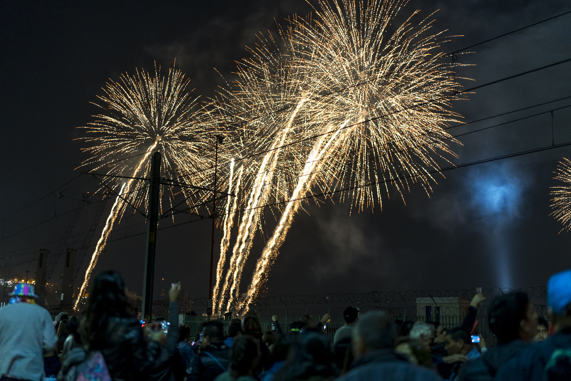 Feuerwerk Valparaiso Chile