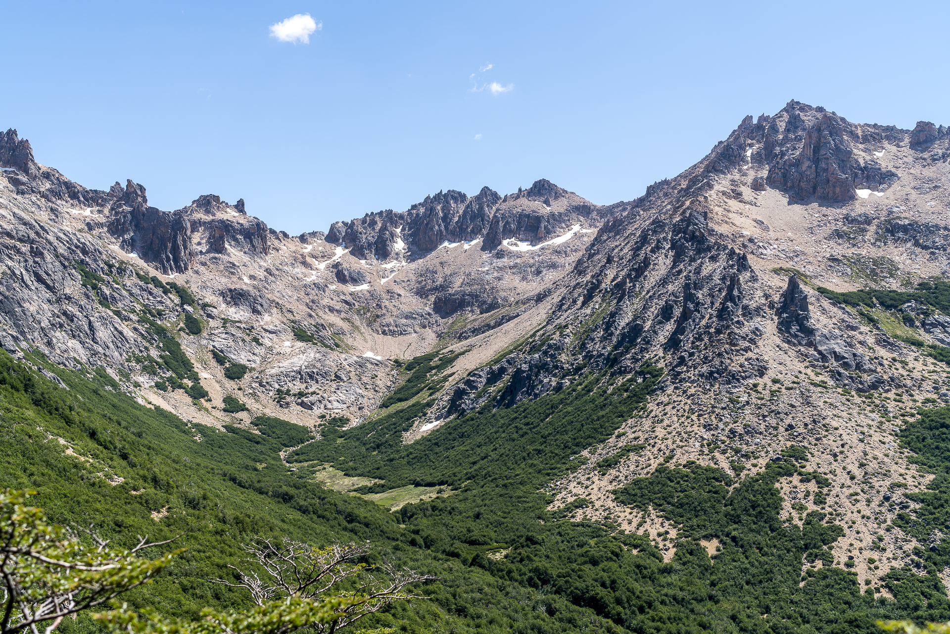 Bariloche Aufstieg zum Refugio Frey Aussicht