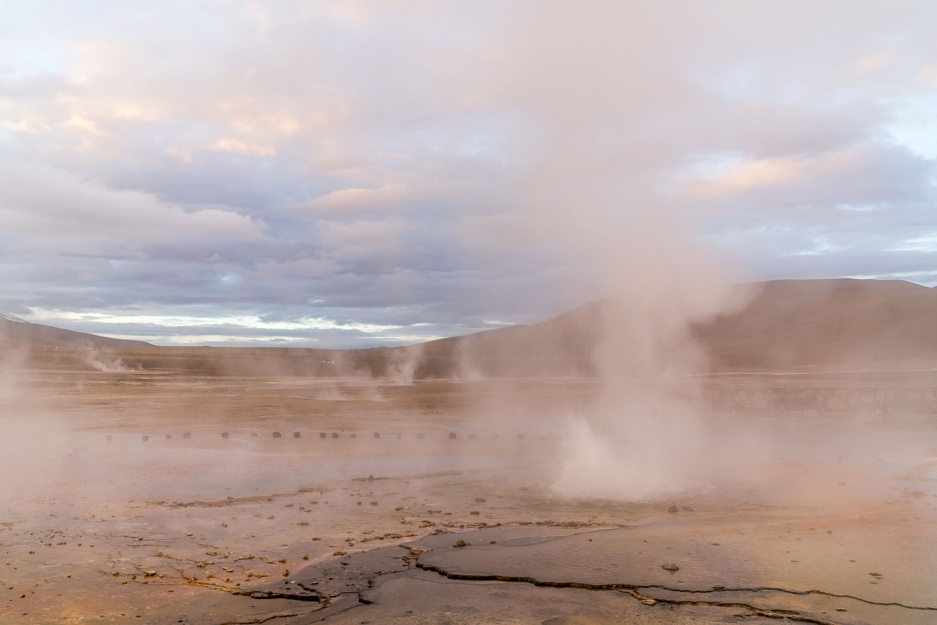 Geysir del Tatio Sonnenaufgang