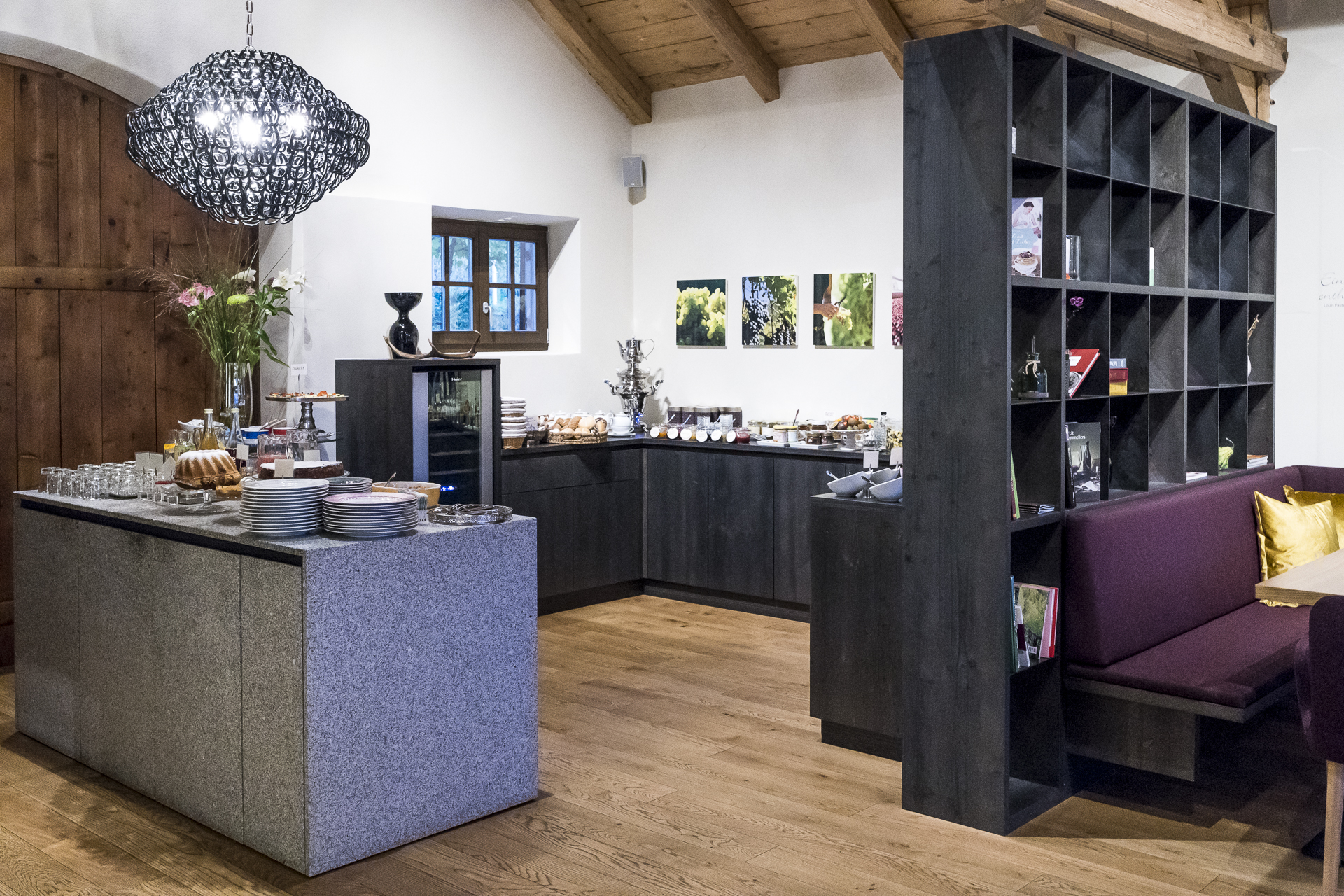 Schloss Plars Frühstücksbuffet