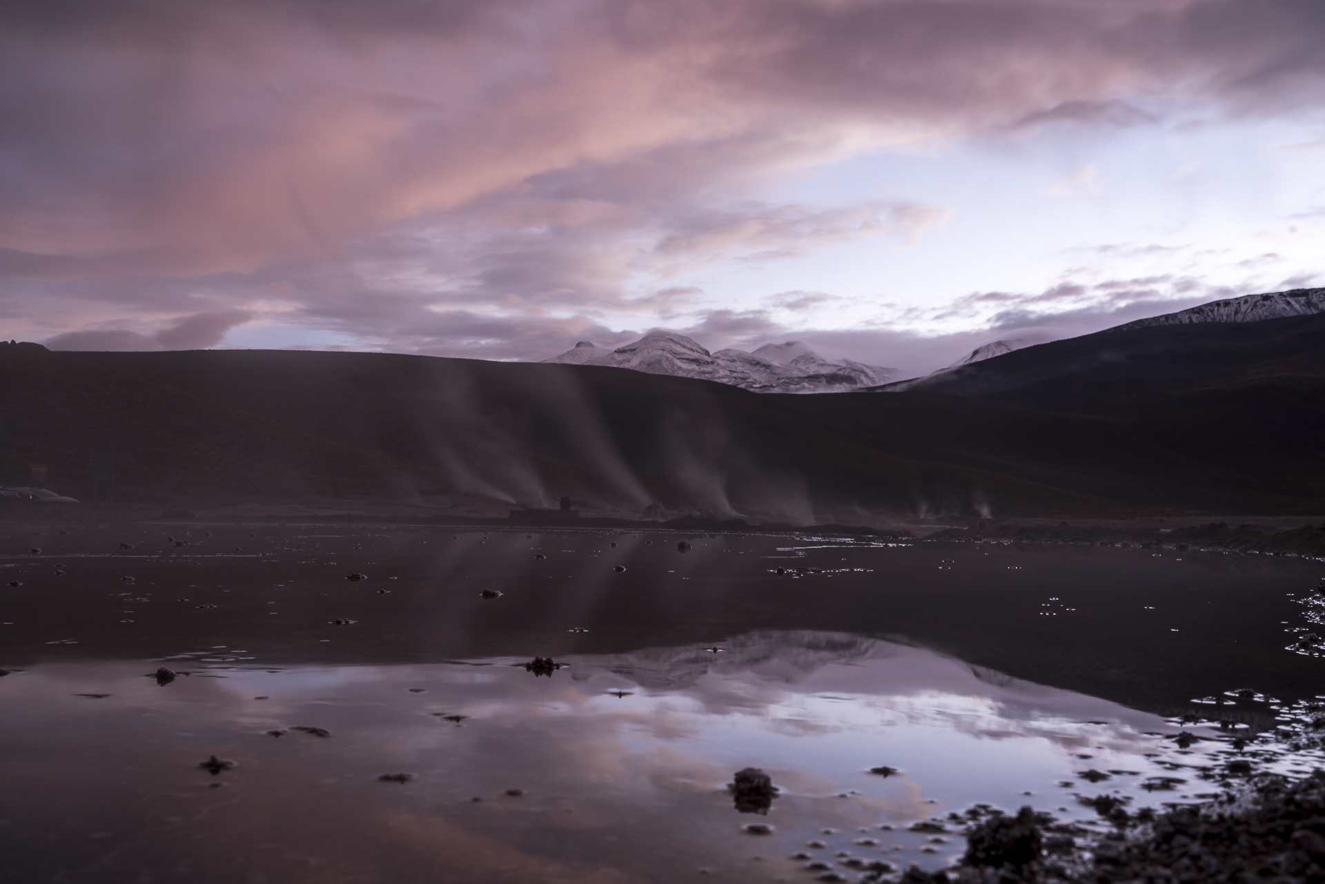 Sonnenaufgang Geysir del Tatio