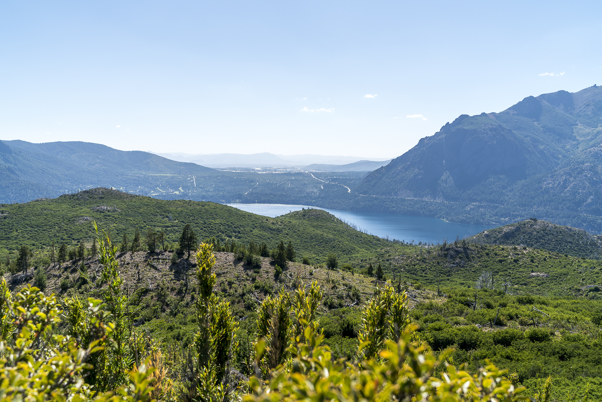 Sicht von Villa Catedral auf Bariloche
