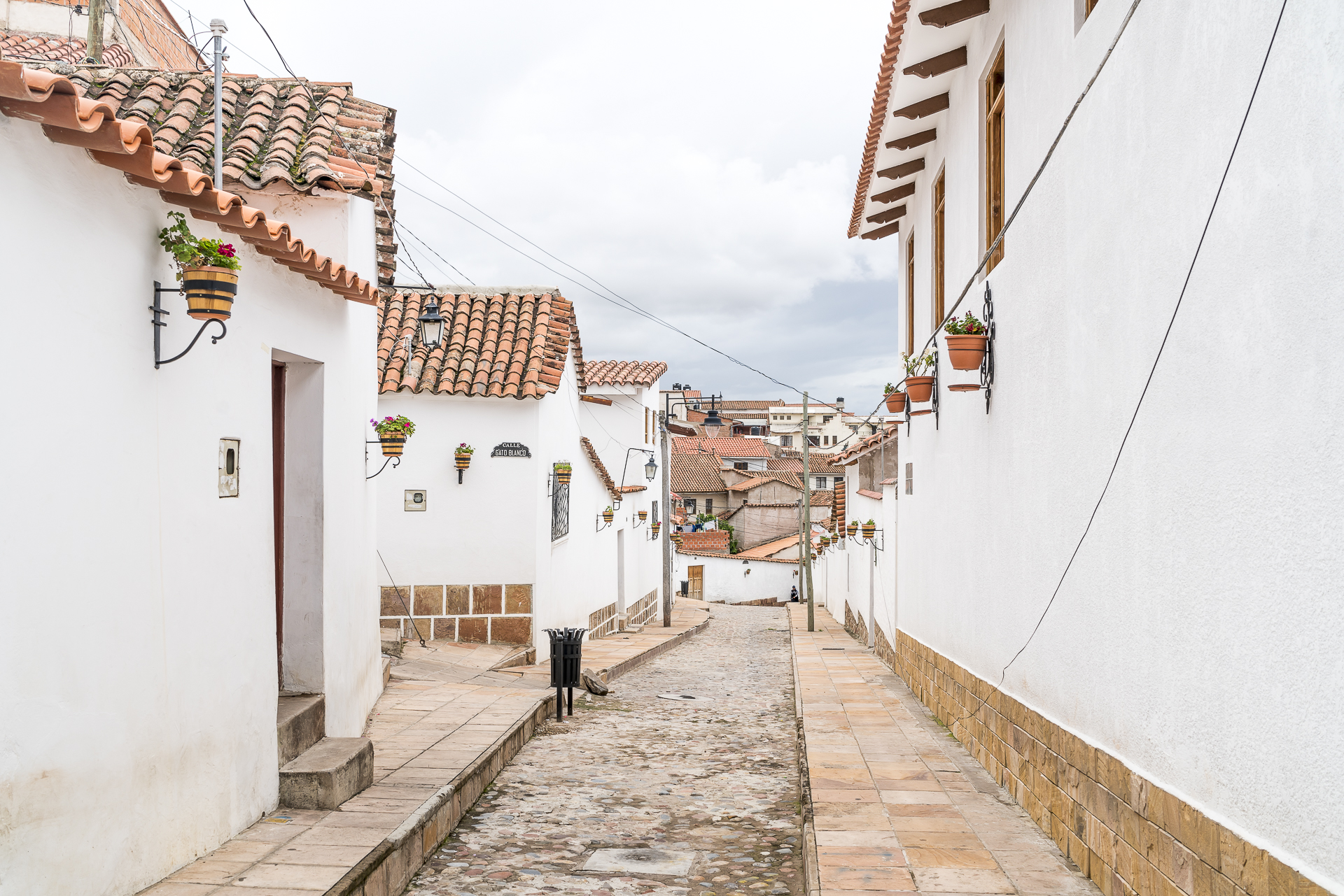 Gato Negro Gasse in Sucre Bolivien