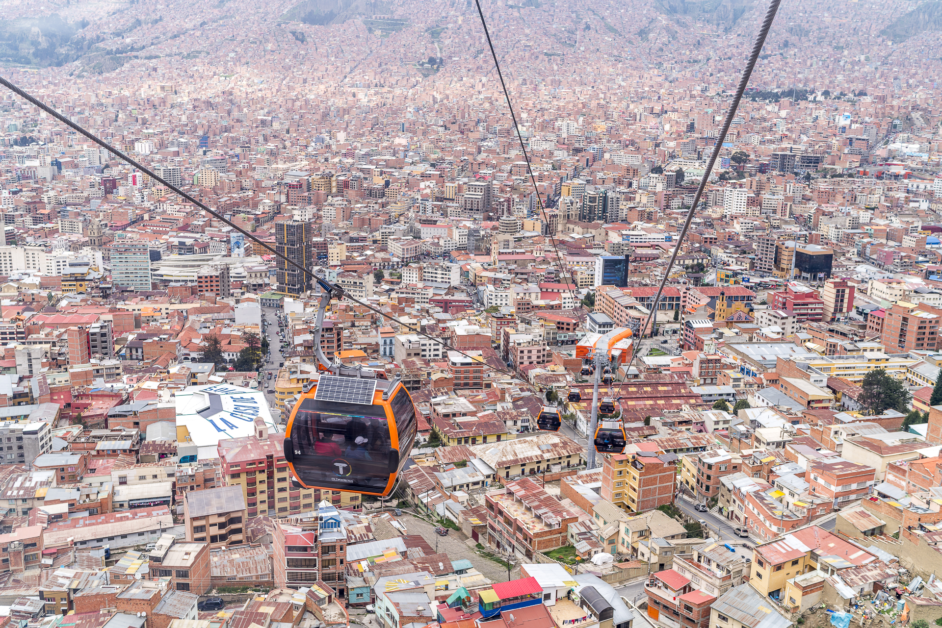 Seilbahn La Paz Bolivien