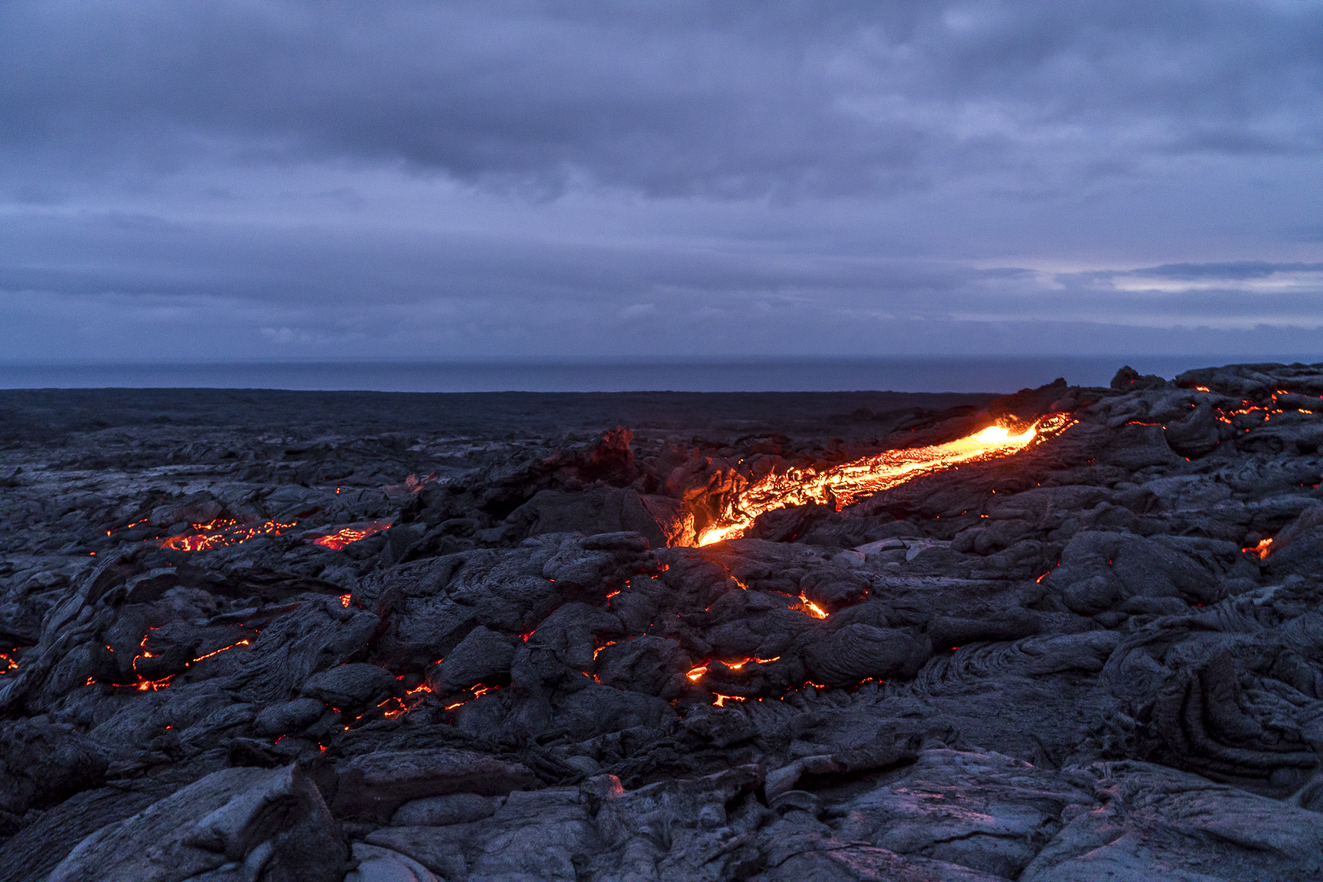 Lavafelder Big Island Hawaii