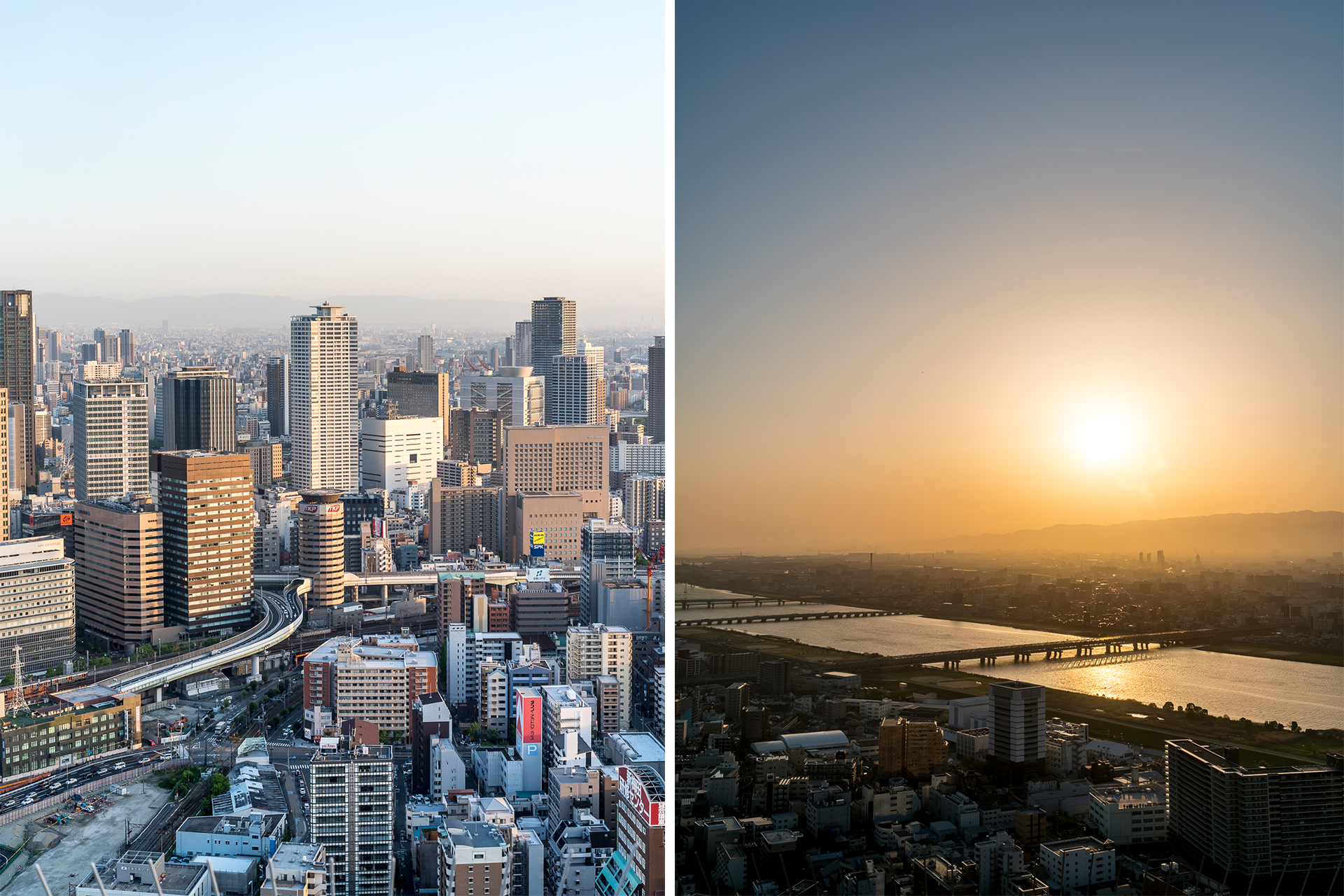 Osaka Sonnenuntergang