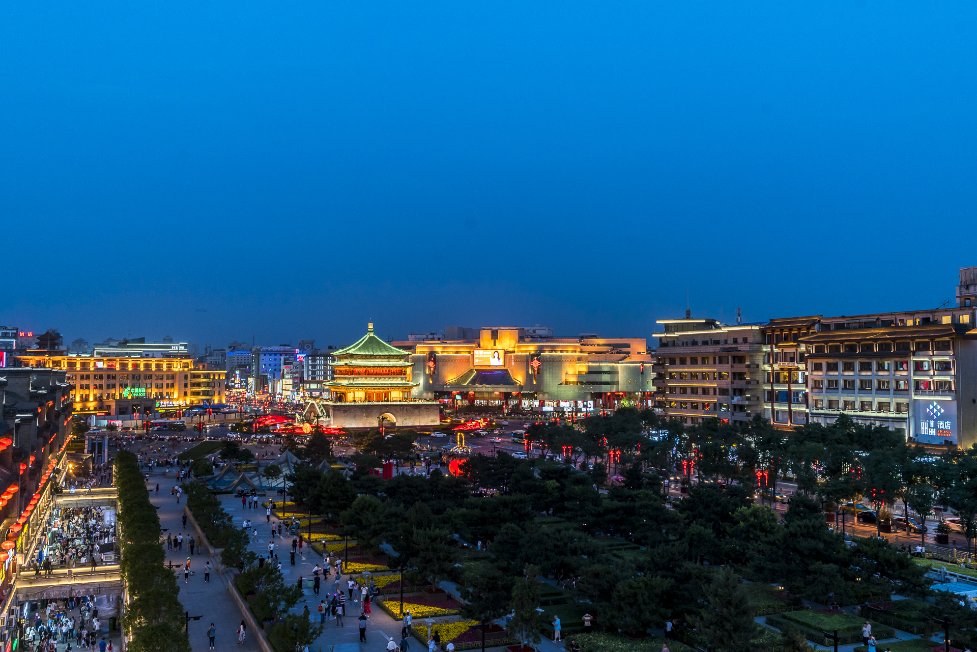 Xi'an Beleuchtung Bell Tower