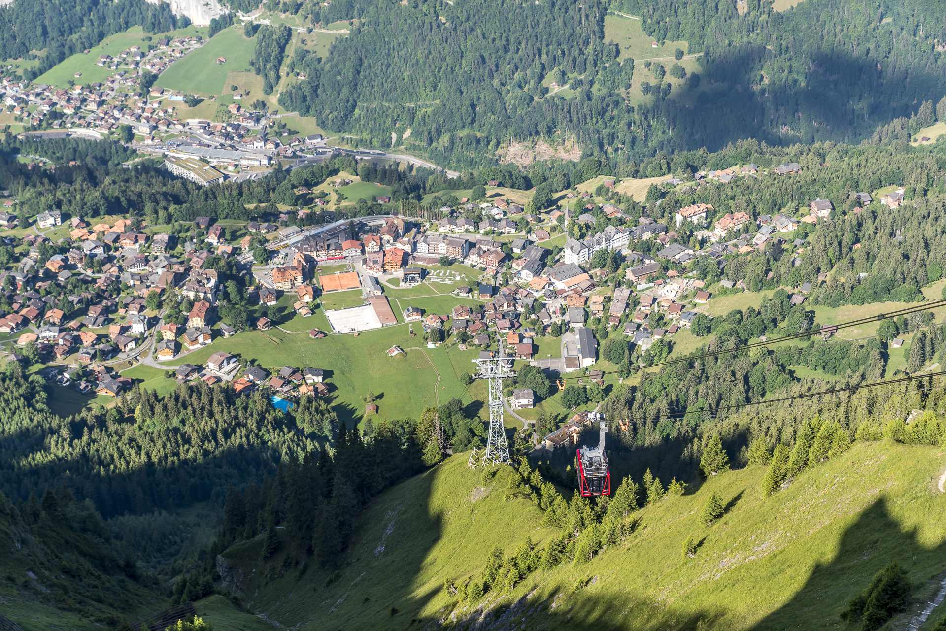 Blick auf Wengen