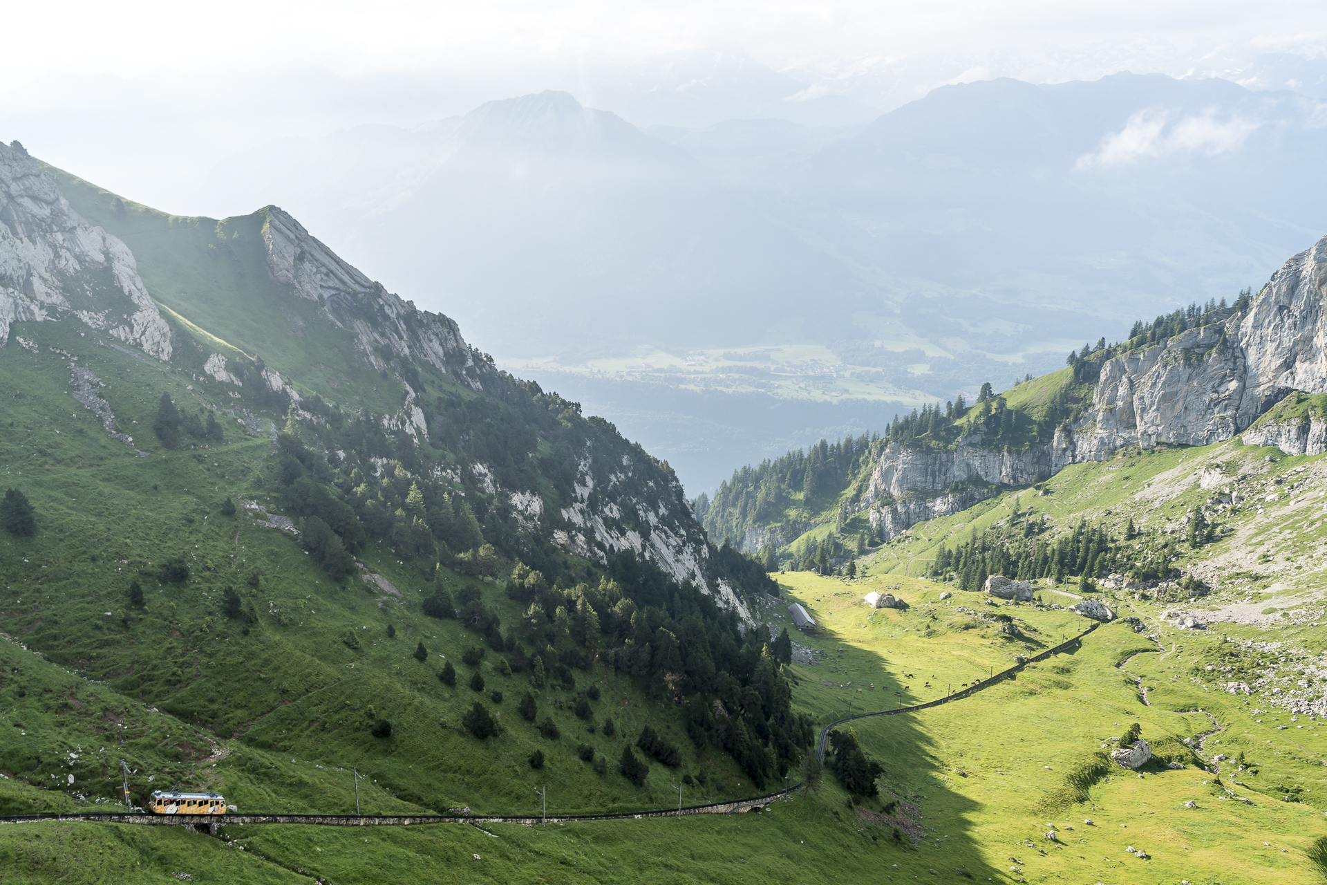 Fahrt Zahnradbahn Pilatus