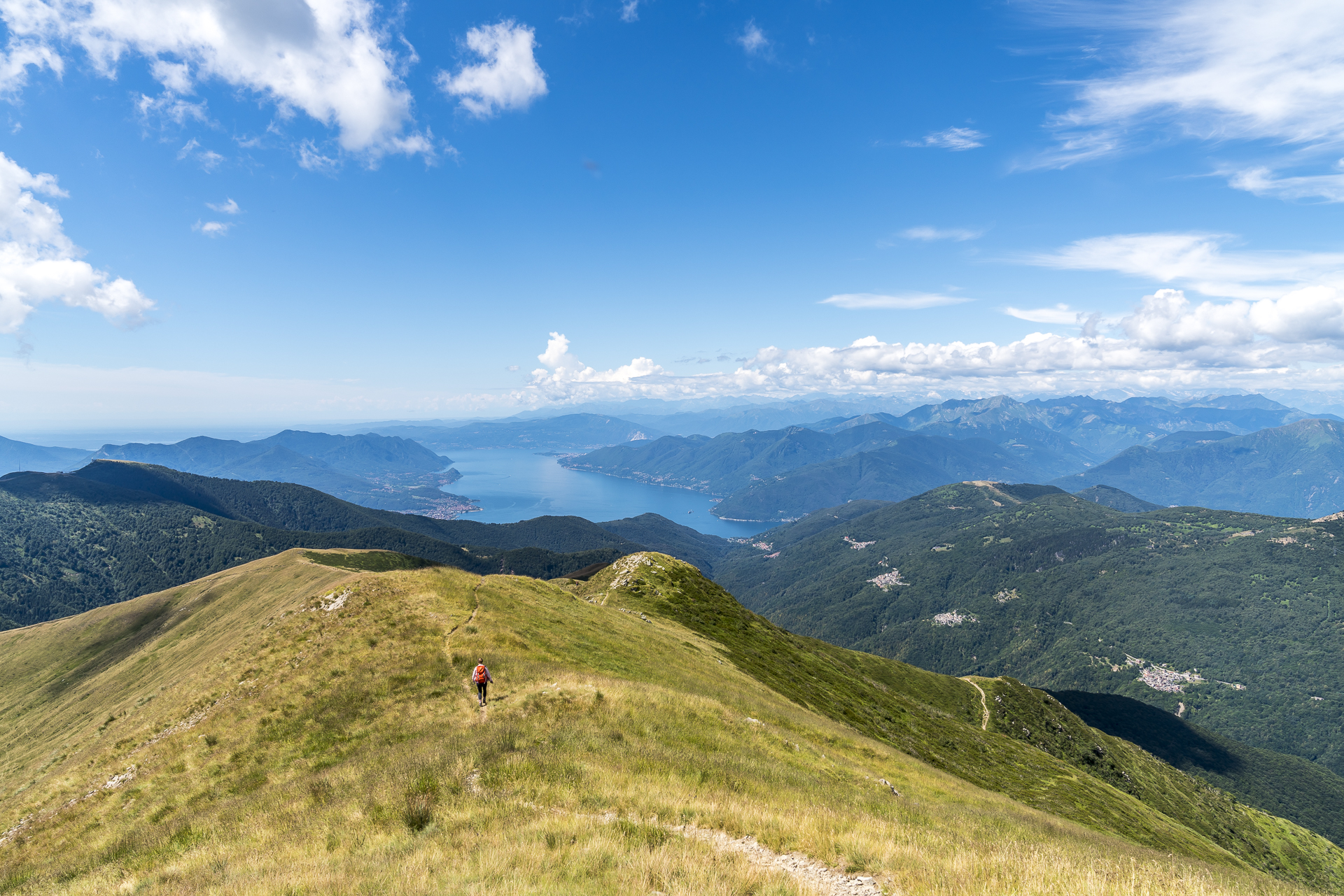Aussicht Gratwanderung Tamaro Lema