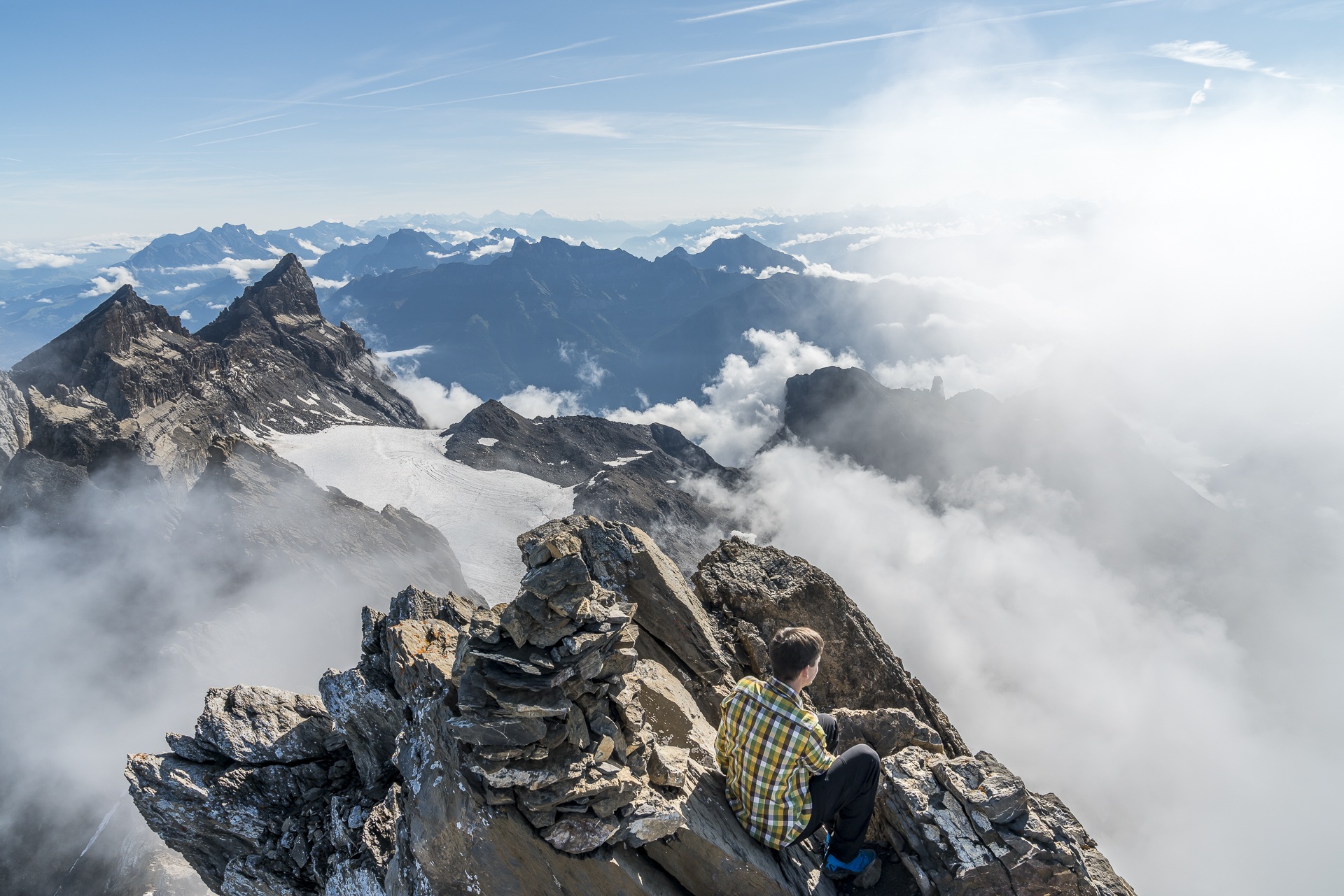 Aussicht Gipfel Haute Cime