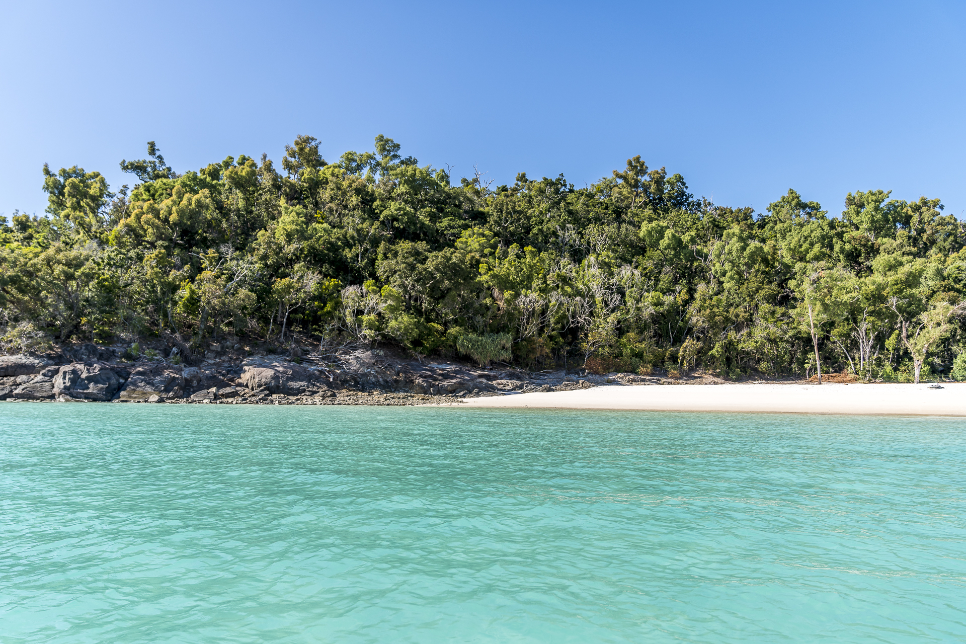 Landing Whitehaven Beach